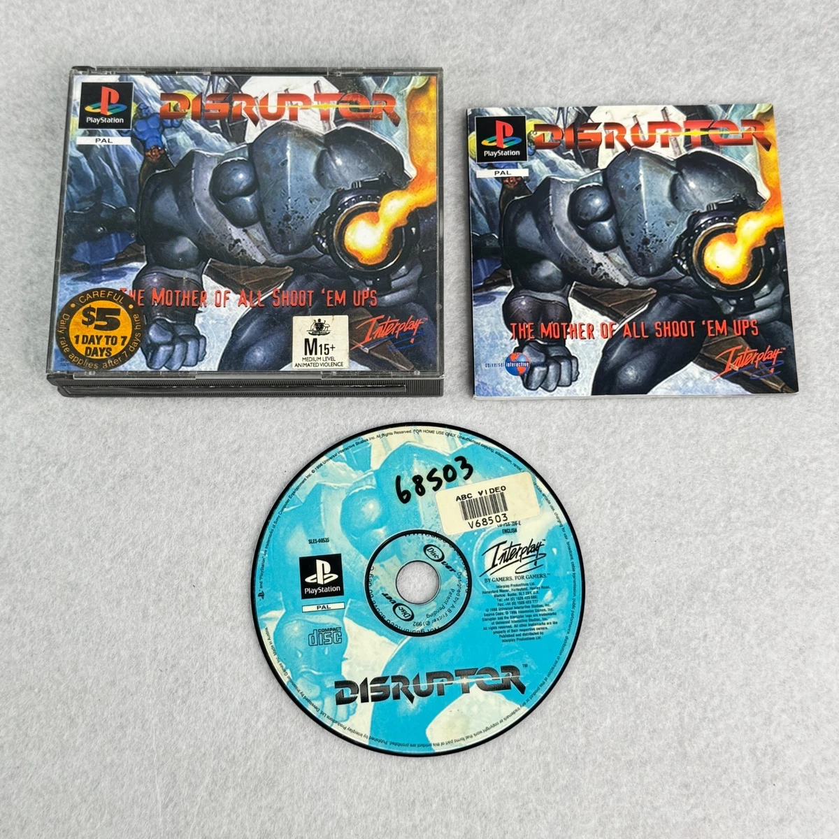 Disrupter (Sony PlayStation 1) – Édition Black Label – Complet Et Rare