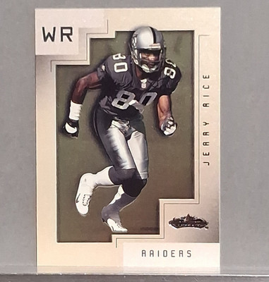 Fleer 2001 Showcase Legacy Collection #8 Jerry Rice #39 Of 50. 1st Year Raiders