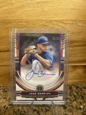 2023 Topps Tribute - Tribute Autographs José Berríos #TA-JBE Purple /50 (AU)