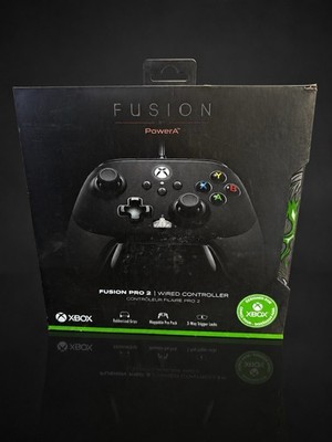 PowerA Fusion Pro 2 Wired Xbox Controller Complete Box Case Untested AS IS