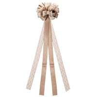 Schleife Dekoschleife Bandschleife Weihnachtsbaum Beige 130X33Cm