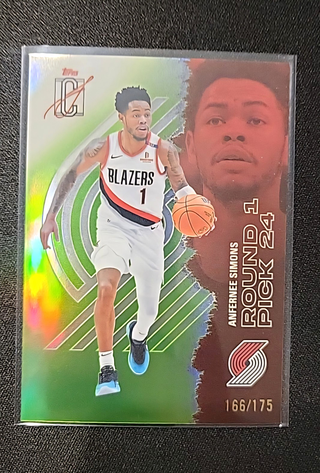 Topps 2025-26 Signature Class Chrome Anfernee Simons Refractor #70.  166/175