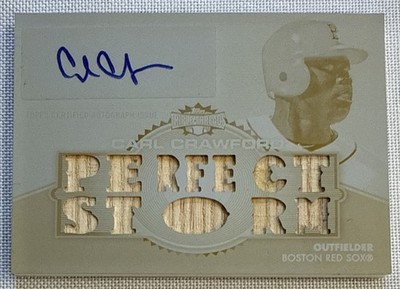 Carl CRAWFORD 2012 Topps Triple Threads White Whale Bat Auto #TTAR-164 1/1