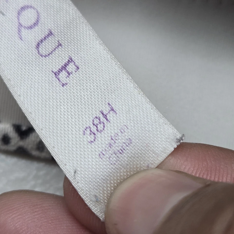 Cacique Women Bra 38H White Geometric Balconette Underwired Adjustable Straps - Image 4 of 4