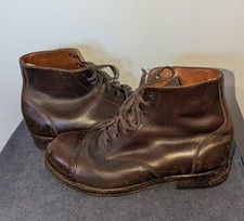 Stivali Officine Creative Uomo Taglia EU 42 US 9 Pelle Marrone Made In Italy Combat