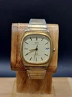 Vintage Gold Tone Timex Automatic W/Date Wrist Watch-USED-Runs