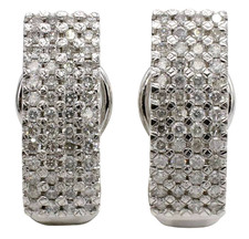 2,08 Ct Natürlicher Rund Diamant 14k BIS Geprüftes Massives Weißgold Ohrstecker