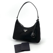 Prada Saffiano Trimmed Re-Nylon Hobo Bag 1NE204 152834769