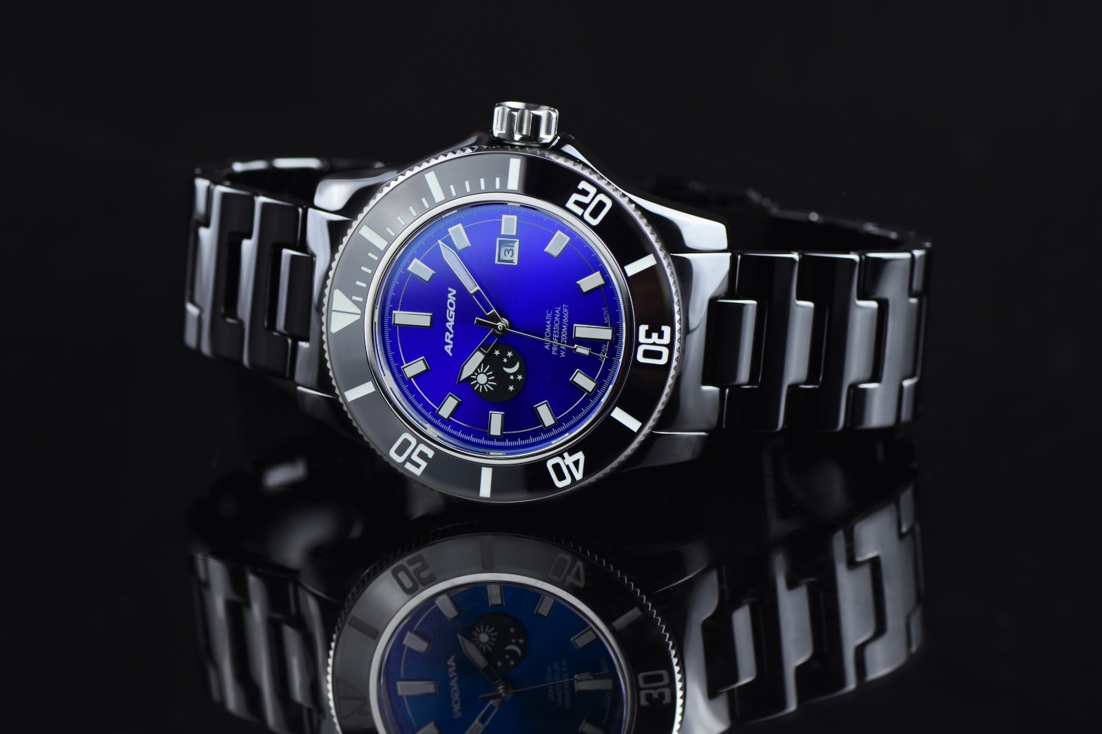 ARAGON A613BLU Hercules Ceramic 8217 (44mm)