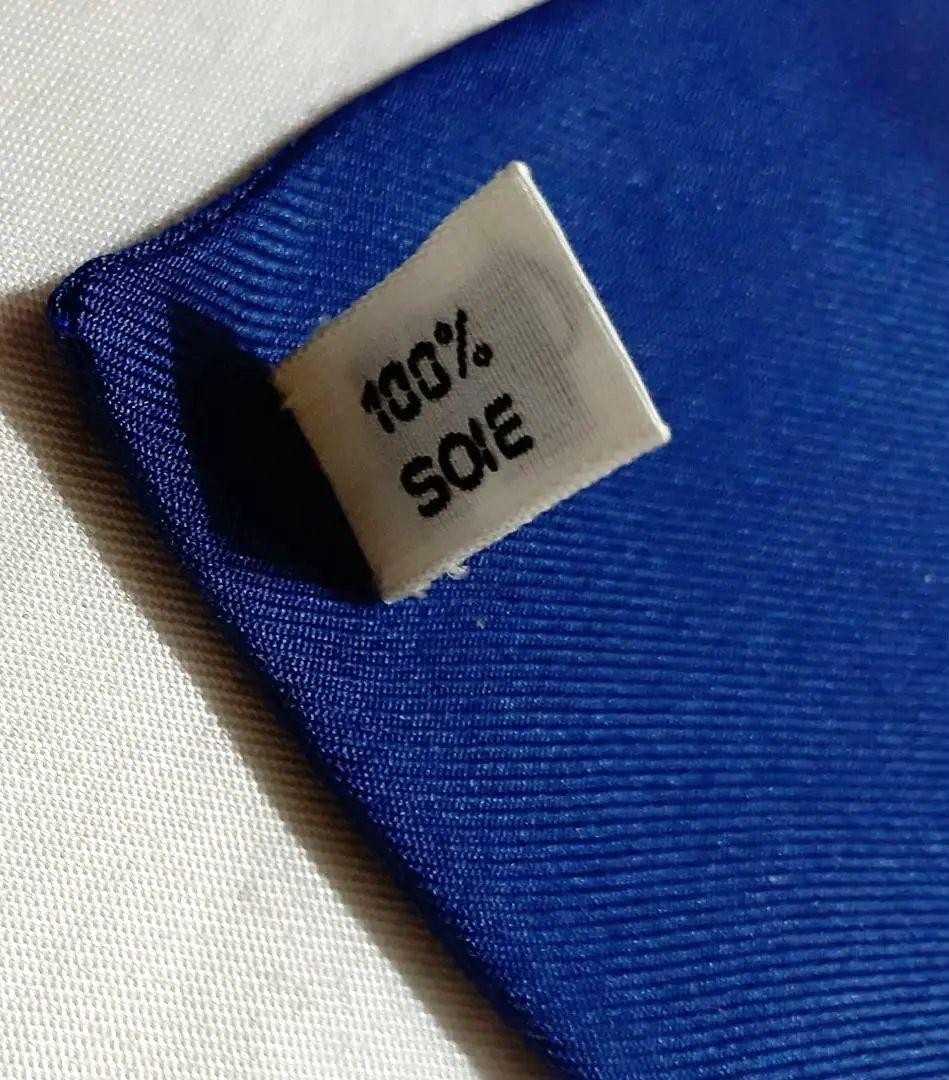 Hermes LES BECANES Long Silk Scarf White Blue 30cmx180cm Authentic Rare image 6