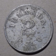 IRLANDA (Finca), Chiapas, Mexico, 2¢, Coffee Plantation token, 25mm, SCARCE