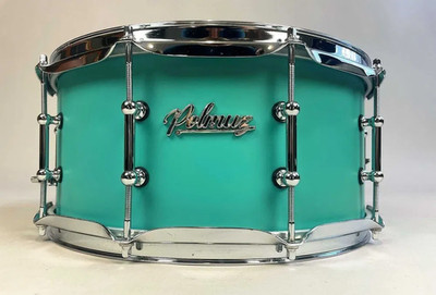 Werbel Polmuz Maple 14'' x 6.5'' - Aqua Blue Satin Lacquer - Perkusja Drums Snare