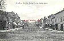 MN, Spring Valley, Minnesota, Broadway, Looking North, John Faber Pub No 2124