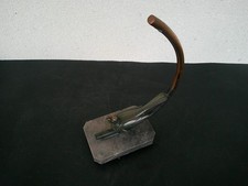 PIED DE LAMPE ART DECO FORME COL DE CYGNE OISEAU EN REGULE SUR MARBRE