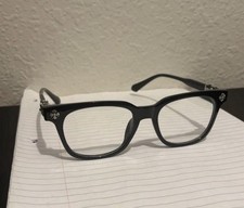 Chrome Hearts Black Square Full Rim Eyeglass ...