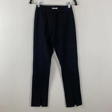 Sablyn Pants Womens L Wren Split Front Legging in Black Elastic Waist Pull On