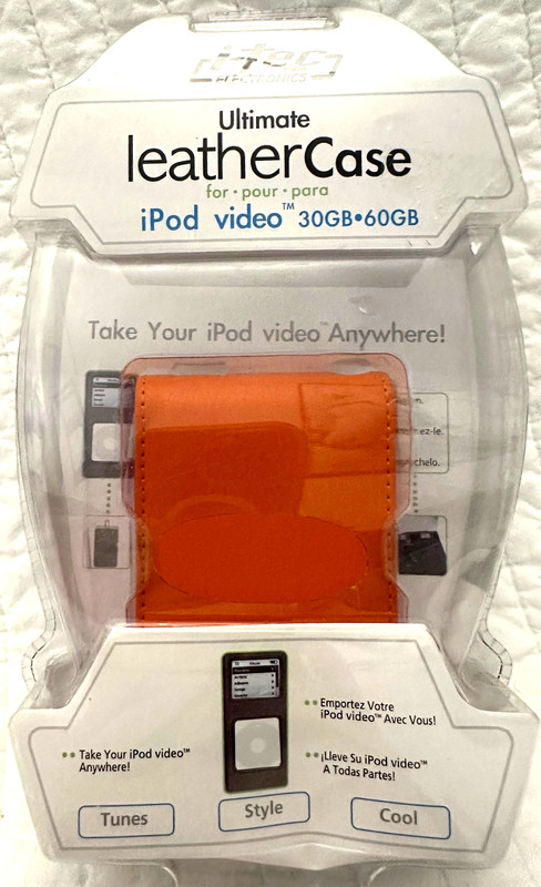 Vintage 2005 i-Tec Ultimate Leather Case Apple iPod Video 5th Generation 30•60GB
