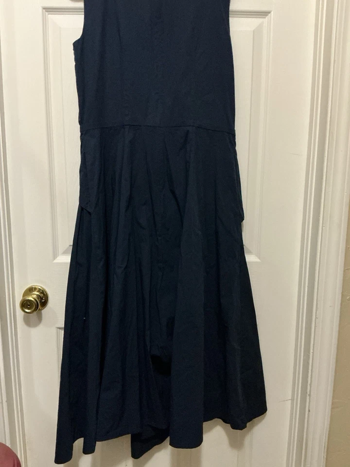 Wayward Fancies Dark Blue Embroidered Dress Fit & Flare M Maxi  - Image 3 of 4
