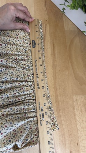 Vintage Stufenrock Midi beige Blumen Western Country Pionier Prärie Cottagecore - Bild 10 von 11
