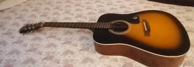 Epiphone Acoustic Guitar PR-150 VS-Dreadnought, 6 strings, 20 frets good cond.