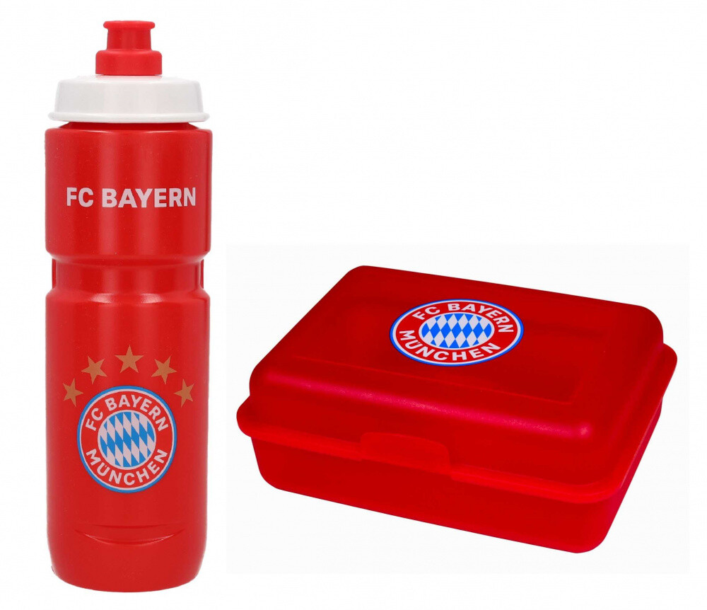 FC Bayern München Trinkflasche Mit Bügelverschluss – 425 Ml, Grau, BPA-frei, Eco-Kunststoff