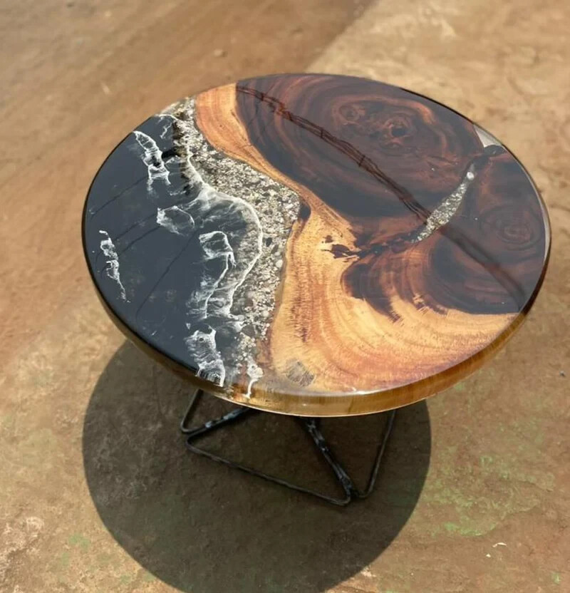 epoxy table resin/ epoxy table for sale/ epoxy table with wood/ epoxy table usa-image
