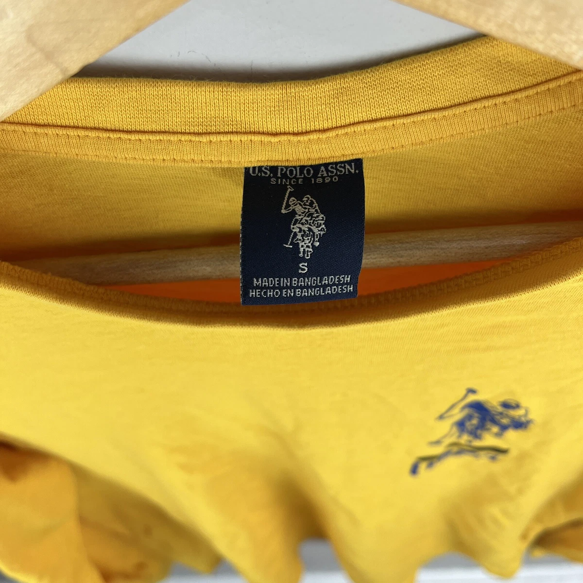 U.S. Polo Assn. Yellow Long Sleeve Graphic T Shirt Adult S eBay