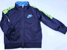 Nike Jacket Toddler 18 Months Blue Boys Girls Just Do It Swoosh Tricot