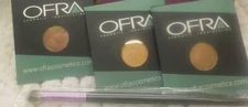 3 OFRA Cosmetics Eyeshadow in Gold Rush~Bohemian~Victory~plus eye Brush 