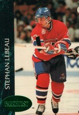 #82 Stephan Lebeau Montreal Canadiens 1991-92 Parkhurst Hockey Card OY