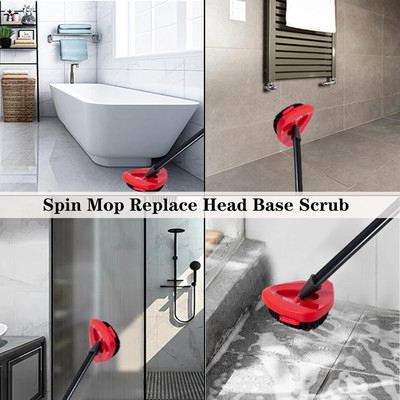 Spin Mop Replace Head Base Scrub Mop Brush Head Replacement Shower Floor Scru...