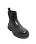 thumbnail 1  - FRAU 115a Black Leather Elastic Pull-On Ankle Comfort Boots 39 / US 9