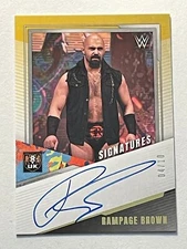 Rampage Brown 2022 Panini NXT 2.0 Auto Autograph Gold Parallel SP #d 4/10