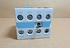 Siemens 3RH1921-1FA04 Auxiliary Contact Block w/ 4 N.C. Contacts (New NB)