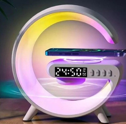 Smart Light Sound machine Alarm 4 in 1 Light Wireless Charger Bluetooth Speaker - Picture 2 of 8