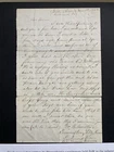 CIVIL WAR LETTER 3rd PA Cavalry Sent From Libby Prison POW Letter Philadelphia