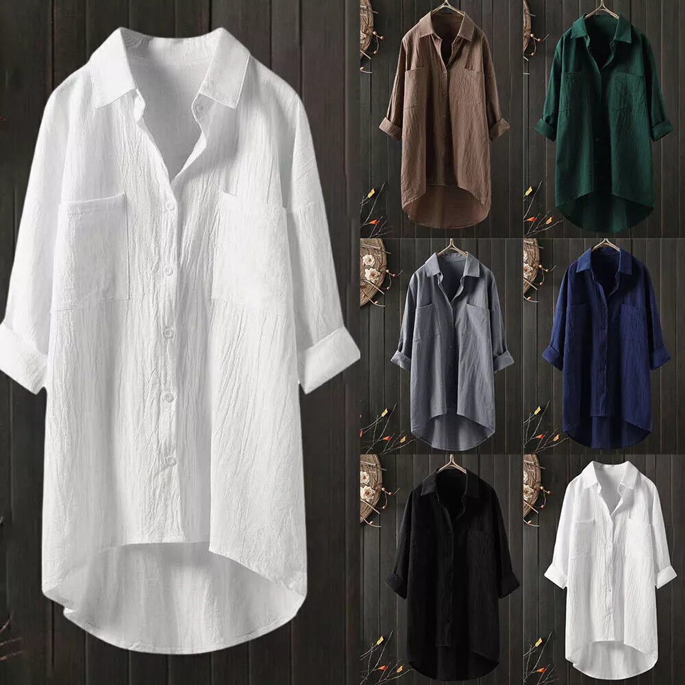 Linen blouses plus clearance size
