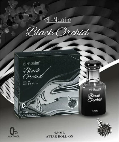 Al Nuaim Black Orchid 9.9ml Attar Perfume Alcohol Free Long Lasting Fragrance