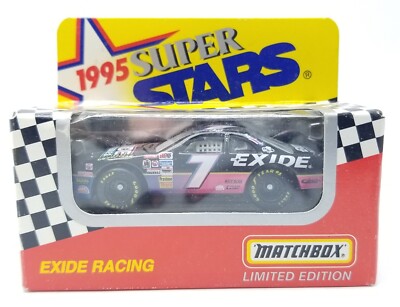 Matchbox 1995 Super Stars Series II GEOFF BODINE #7 Exide Racing 1:64 NOS LTD ED