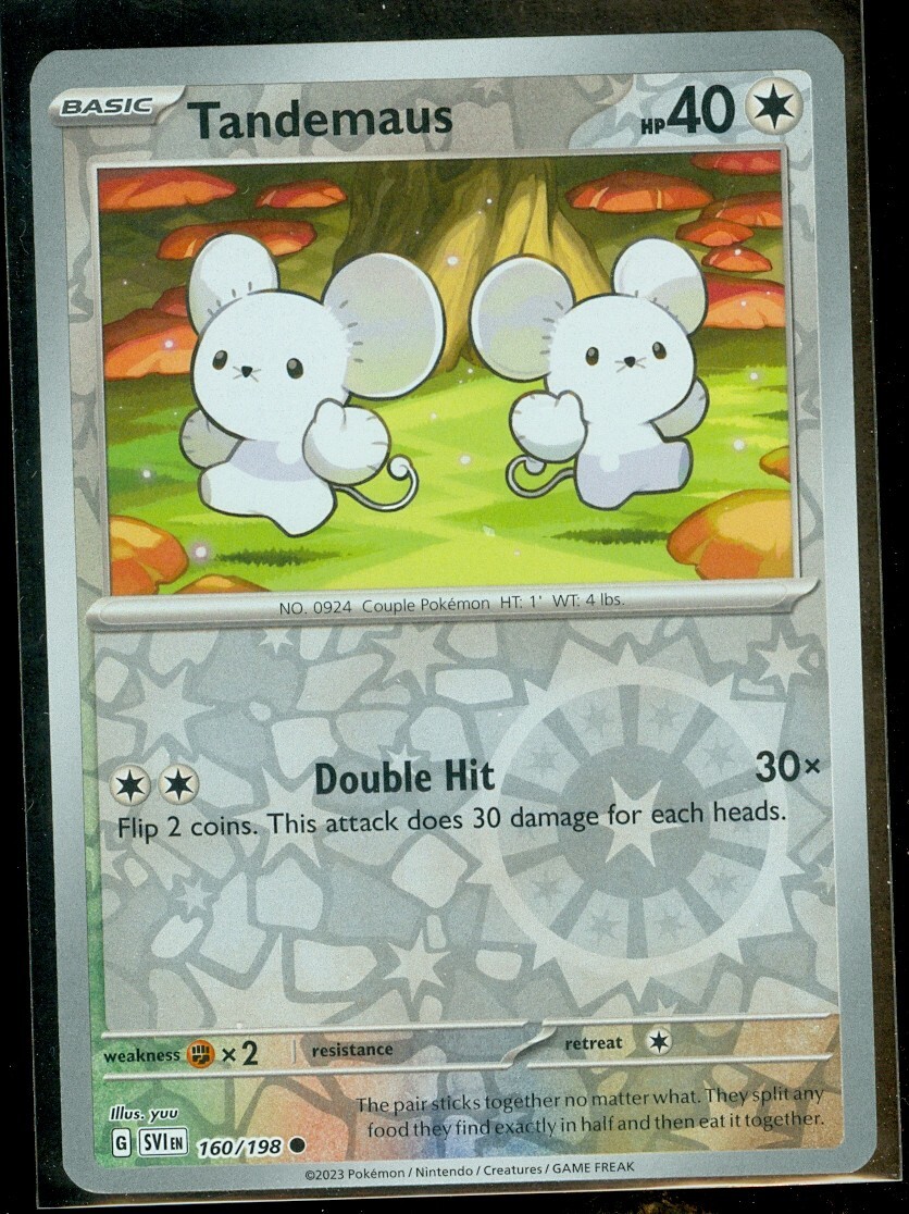 Tandemaus - 160/198 - SV01: Scarlet & Violet Base Set [REVERSE HOLO] | Ozzie Collectables