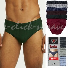 3 6 12 Pack Men ULTRA STRIPED Premium Cotton Bikini Brief Underwear Assorted