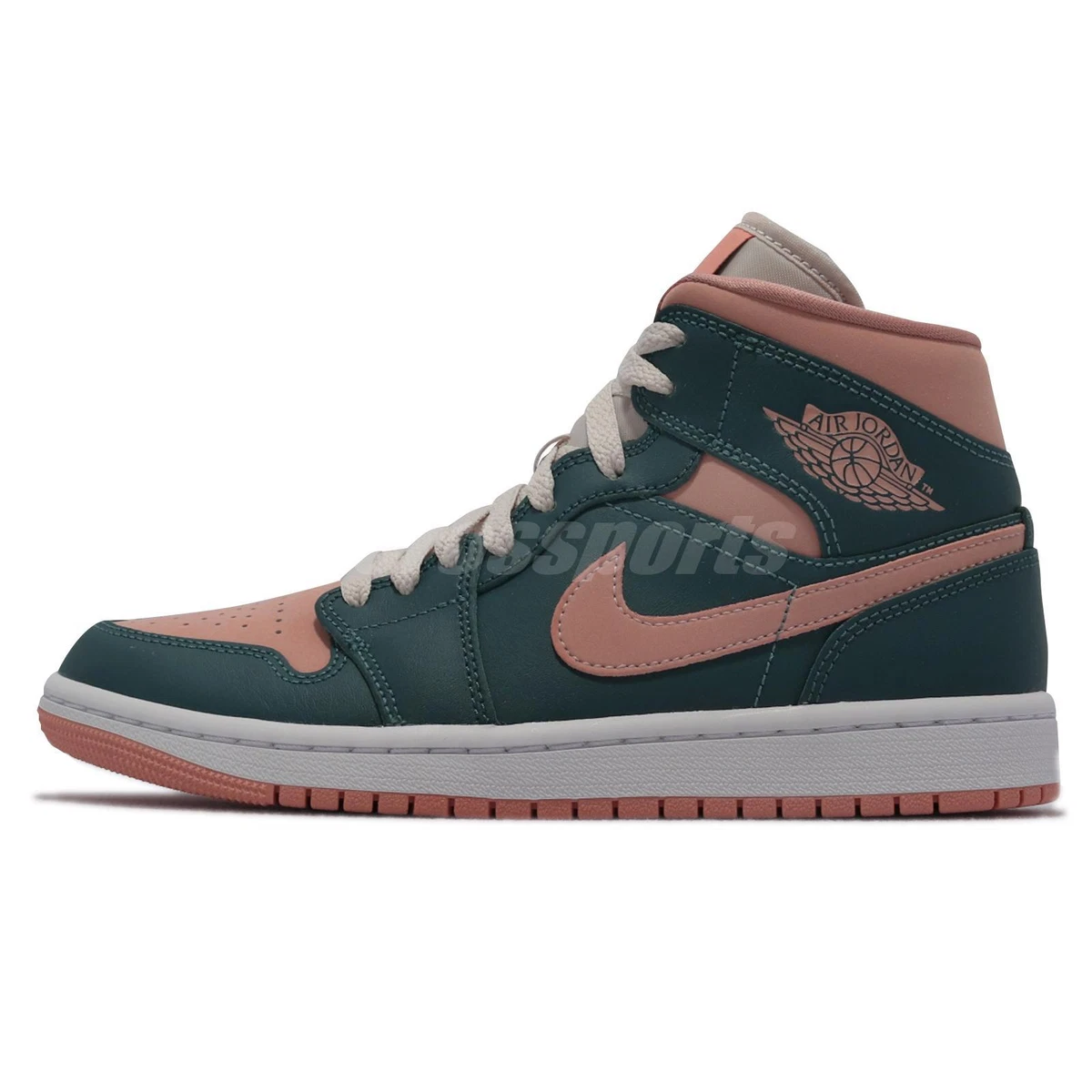 Nike Wmns Air Jordan 1 Mid Dark Teal Green AJ1 Women Casual Lifestyle  BQ6472-308