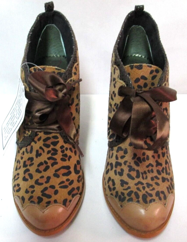 Poetic License Gamuza Animal Leopardo Tacón Botines NUEVO Talla 38.5 7.5 Foto 4 de 4