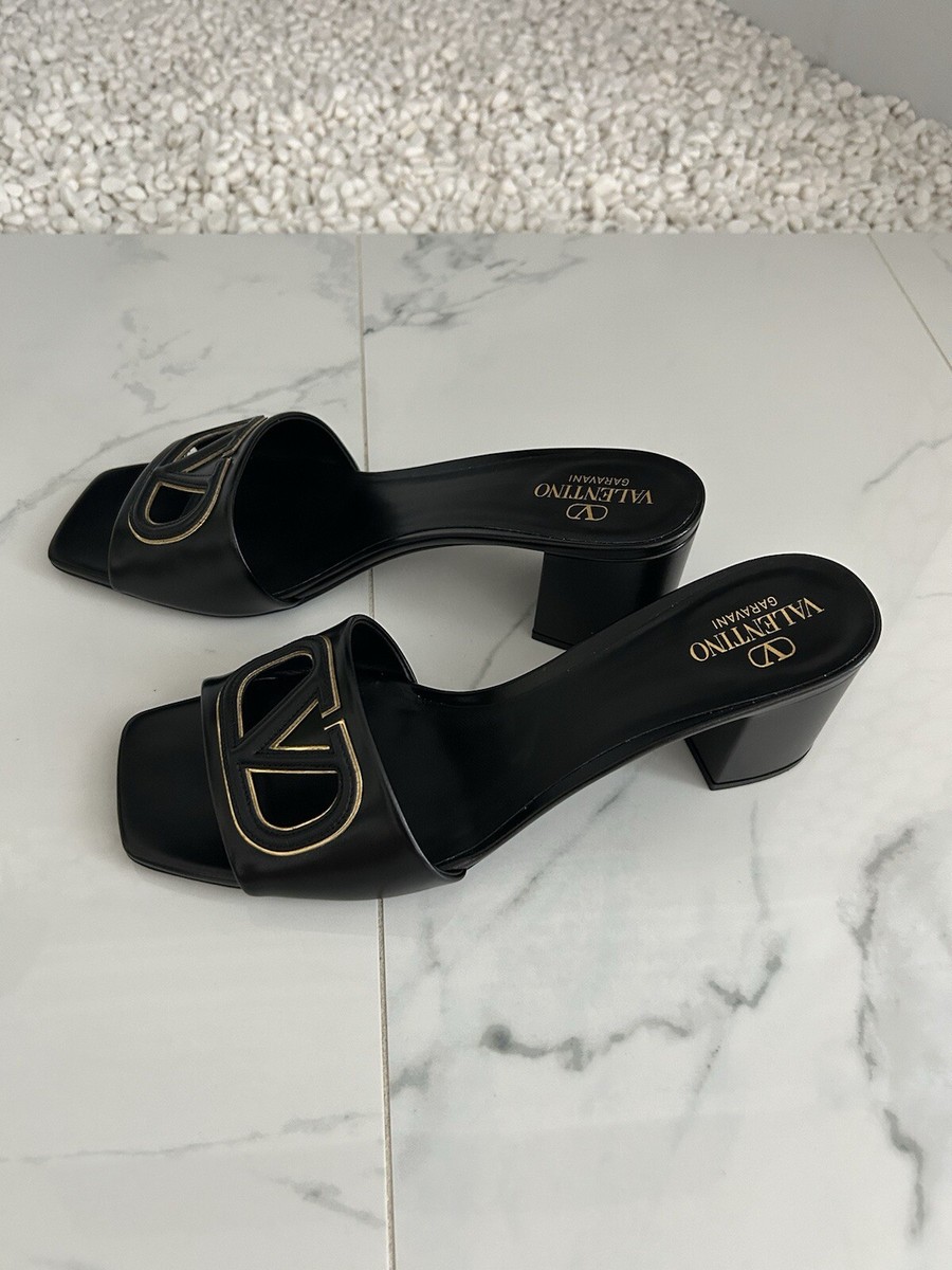 New in box! Valentino Garavani VLogo Cutout Mules Sandals  display picture 1