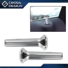 1Pair Door Lock Knobs w/ vertical Fit For 1968-1970 GM Buick Chevrolet Pontiac