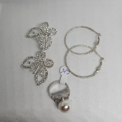 Vintage jewelry sets for women ring pearl