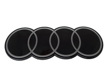 Anelli originali Audi Q8 / e-tron emblema scritta logo griglia grigio antracite