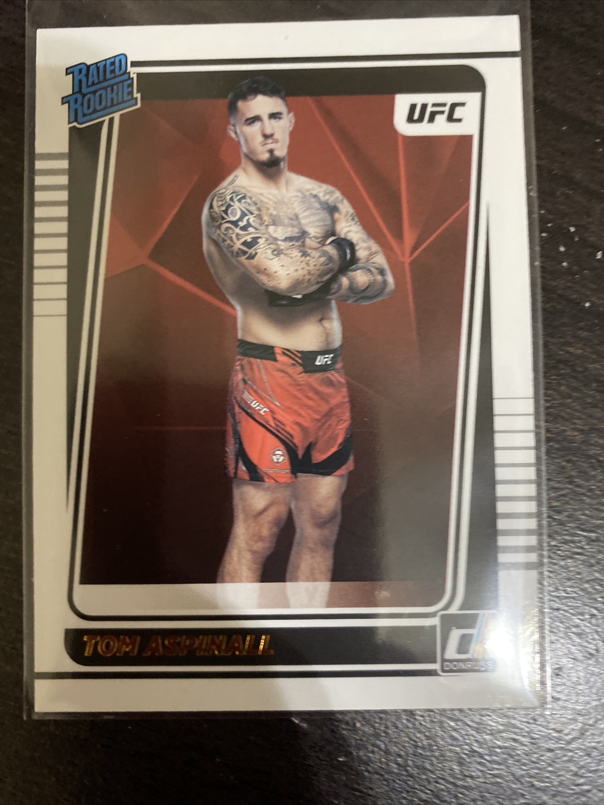 TOM ASPINALL 2022 Donruss Press Proof Silver Rated Rookies #216 UFC ID:34028