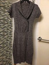 VTG 90s BODYCON ZIPPERED SWEATER-DRESS by Steve Madden GENTLY WORN FREE SHIPPING