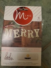 HEIDI SWAPP - Navidad Minc - Alfabeto grande 312373 Uso con aplicador de lámina